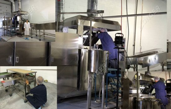 Our installation and commissioning wafer production line to customers in Montreal, Canada