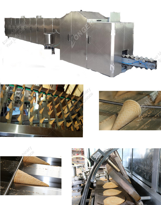 Automatic waffle cone machine is ready for moved to clients